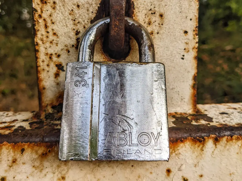 abloy lock 341 in use